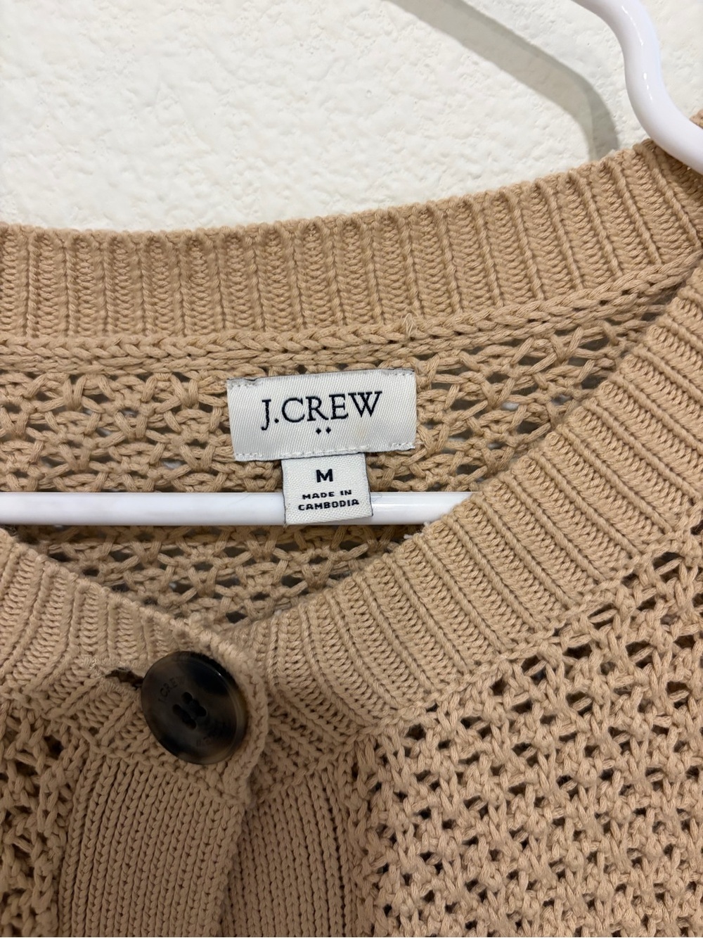 J. Crew Women’s Open-Knit Button Cardigan - Picture 5 of 5